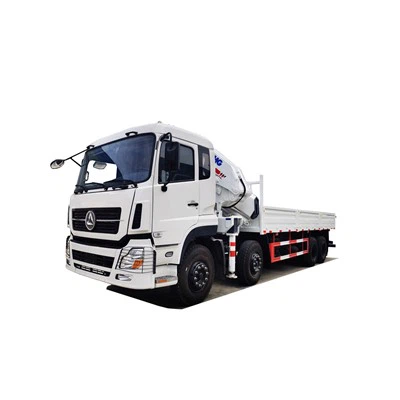 8x4F Truck Mounted 28 Tons 8-section Boom Knuckle Crane